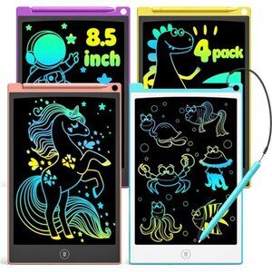 4 Pack LCD Writing Tablet,8.5 Inch Colorful Doodle Board Drawing Tablet for Kids